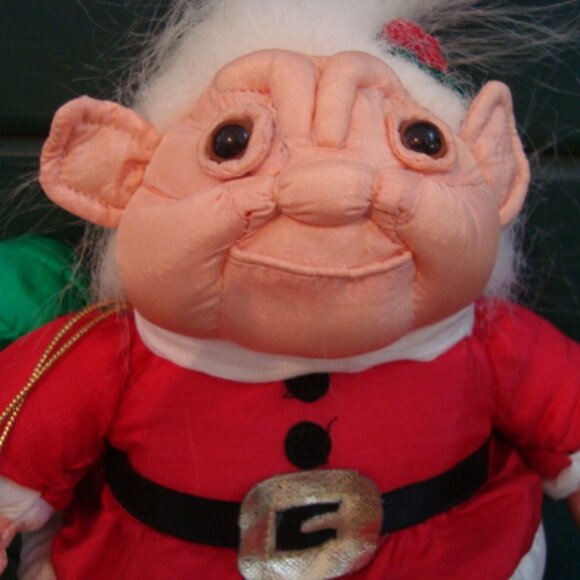 Vintage Norfin Santa Troll ParaChutes International Silver Co Rare Plush - Picture 3 of 7